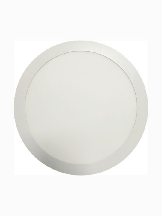 Atman Rotund Încastrat Panou LED Putere 24W cu Alb Cald Lumini 30x30cm.