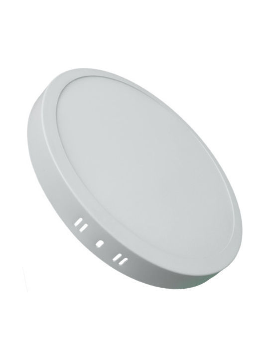 Atman Rotund În aer liber Panou LED Putere 24W cu Alb Natural Lumini 30x30cm.