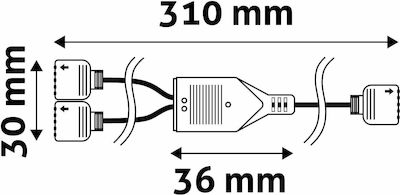 Avide Connector για Ταινίες LED ABLS12VRGBW-2WAY-SPLIT