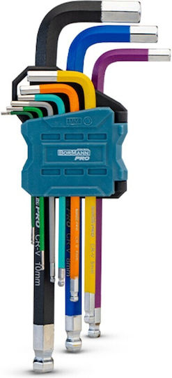Bormann Pro Set 9 Allen Wrenches L BHT7240