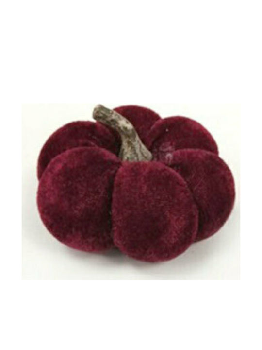 Christmas Fabric Figure Pumpkin Burgundy Height 7.5cm