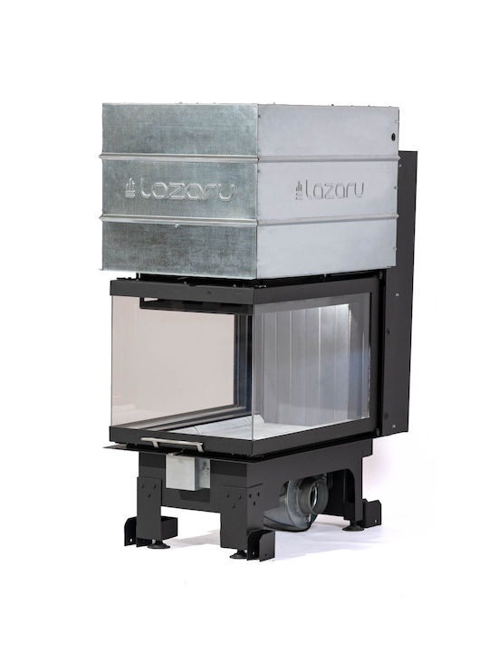 Lazaru 3 Side-U Premium 80/52 Ενεργειακό Τζάκι Ξύλου Αερόθερμο 12kW Τρίπλευρο με Συρόμενη Ανοιγόμενη Πόρτα