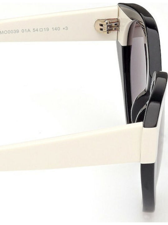 Max & Co Women's Sunglasses with Black Plastic Frame and Black Lens MO0039 01A