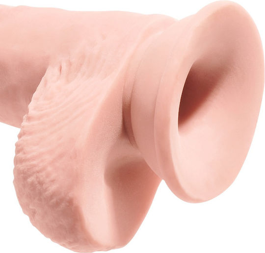 King Cock Triple Density Реалистично дилдо с Топки и Вендуза Плът 25см