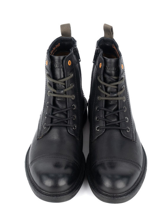 Freedom Leather Black Boots Anatomical