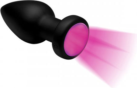 Booty Sparks LED Light Anal Plug with Wireless Functionality and Vibration Medium Black 10.40cm