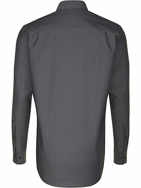 Seidensticker Men's Shirt Long Sleeve Gray