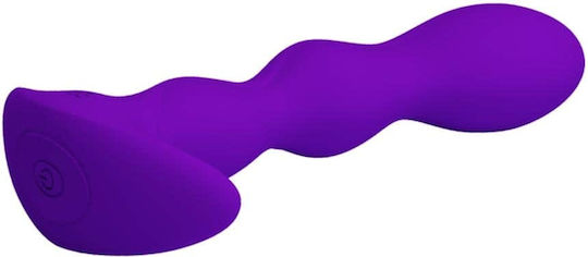 Pretty Love Yale Vibrating Anal Plug Purple 13cm