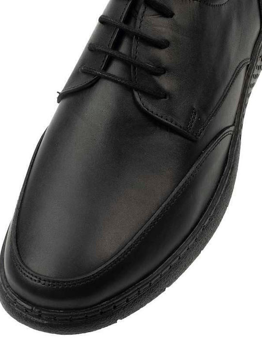 Leder Herren Freizeitschuhe Anatomisch Schwarz