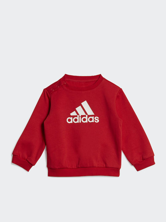 Kids Sweatpants Set Red 2pcs Badge of Sport