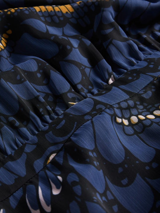 Mini Abendkleid mit Masche Marineblau