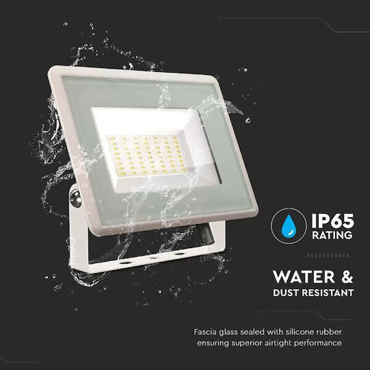 V-TAC Waterproof LED Floodlight 50W Warm White 3000K IP65
