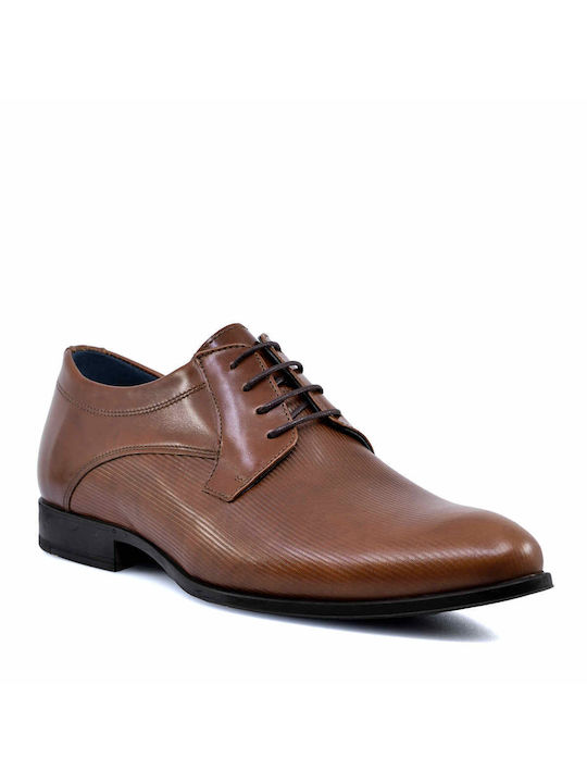 Damiani Men's Leather Dress Shoes Tabac Brown