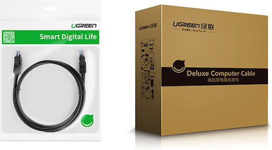 Ugreen U/UTP Cat.6 Cablu de rețea Ethernet 1.5m Negru 1buc