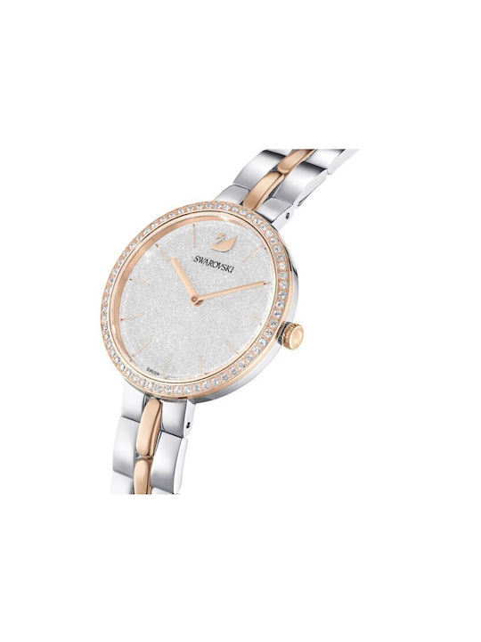 Swarovski Cosmopolitan Women's Watch with Pink Gold Metal Bracelet