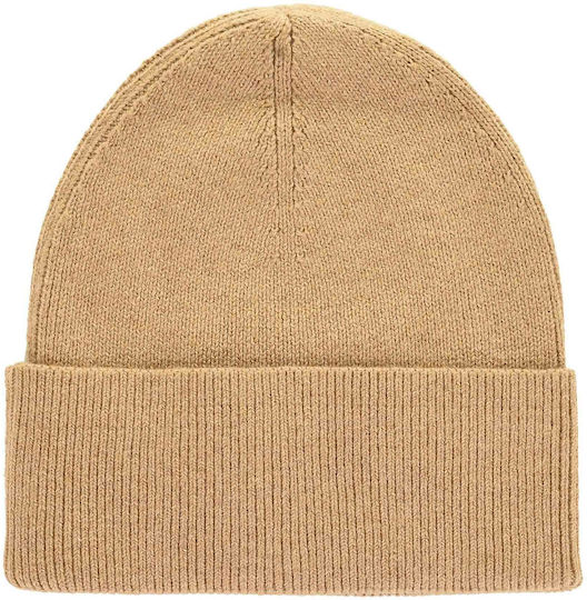 Knitted Beanie Cap Beige