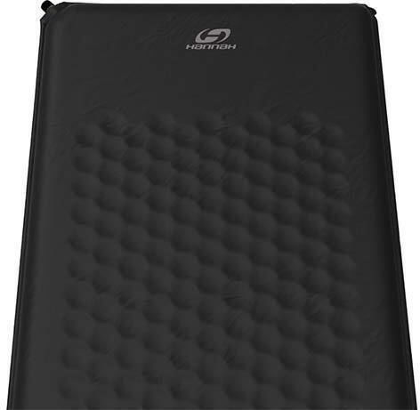 Hannah Leisure 5.0 Gonflabil Single Substrat Camping 183x51cm Grosime 5cm în culoarea Negru