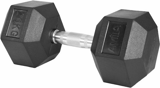 AMILA Βαράκι Εξάγωνο Λαστιχένιο 1 x 20kg