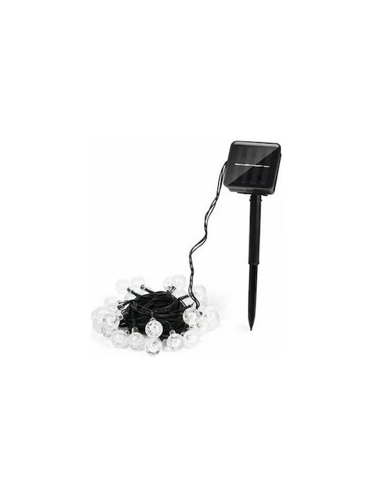 20 Lights LED 5m. Warm White Solar in String 1pcs