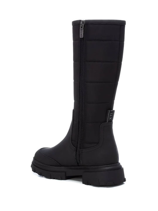 Kids Boots with Zipper Black