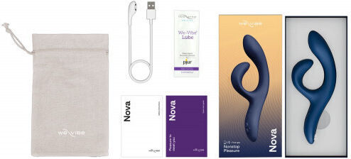 We-Vibe Nova 2 Mini Δονητής Rabbit Rabbit Vibrator 20.5cm Blue