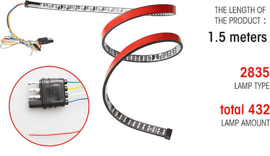 Andowl LED-Streifen Für Autos 12V Rote