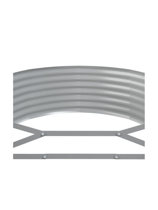 vidaXL Planter Box Metal Cărbune de lemn 175x100x36cm.