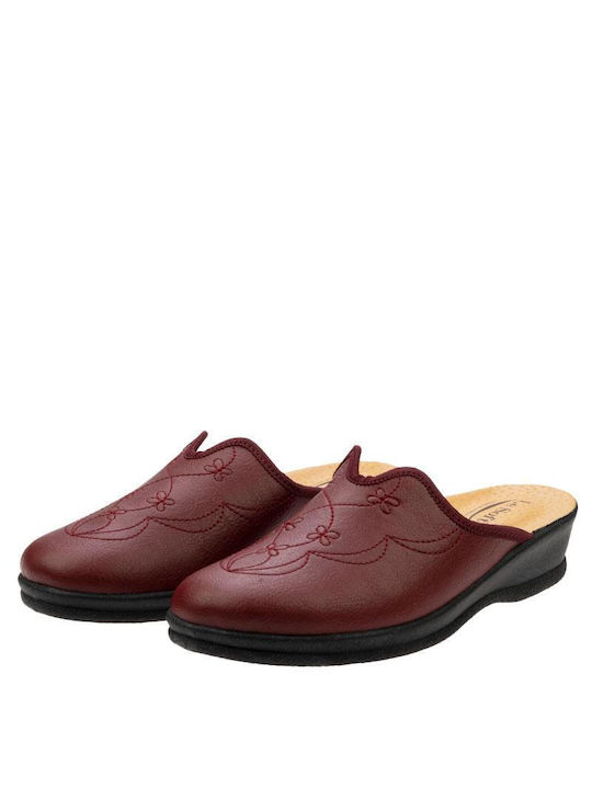 Winter Women's Slippers Burgundy