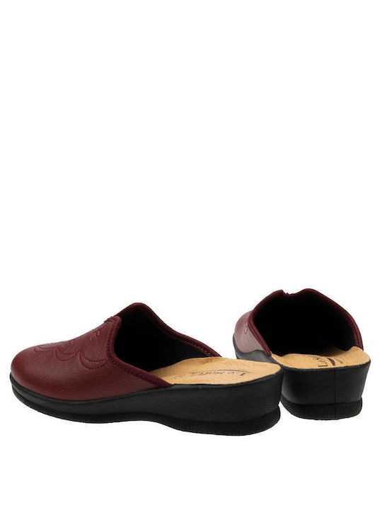 Winter Women's Slippers Burgundy