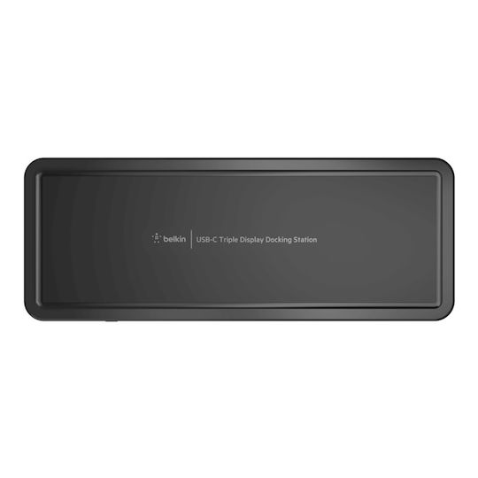 Belkin USB-C Docking Station with HDMI/DisplayPort 4K PD Ethernet and Support for 3 Monitors Black (INC003VFBK)