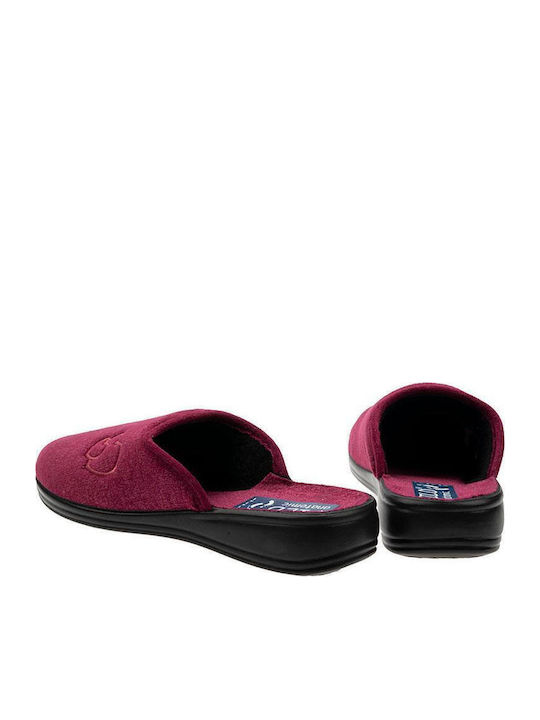 Comoda C08 Anatomische Damen Hausschuhe Burgundisch