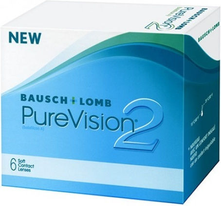 Bausch & Lomb PureVision 2 6 Μηνιαίοι Φακοί Επαφής Σιλικόνης Υδρογέλης