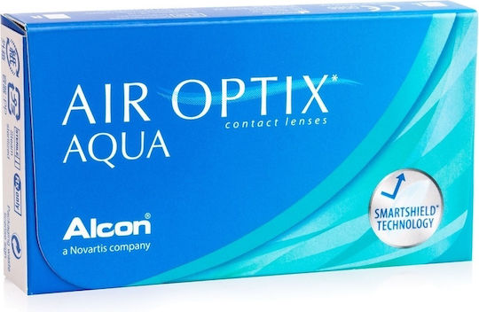Air Optix Aqua 3 Месечно Контактни Лещи Силиконов хидрогел