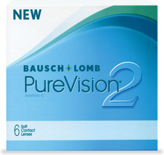 Bausch & Lomb PureVision 2 6 Μηνιαίοι Φακοί Επαφής Σιλικόνης Υδρογέλης