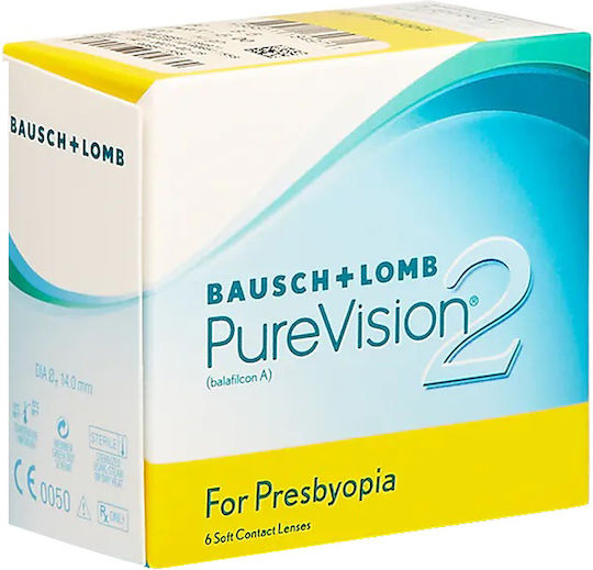 Bausch & Lomb PureVision 2 for Presbyopia 6 Μηνιαίοι Πολυεστιακοί Φακοί Επαφής Σιλικόνης Υδρογέλης