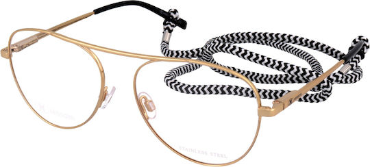 Missoni Metal Eyeglass Frame Gold MMI 0023 J5G