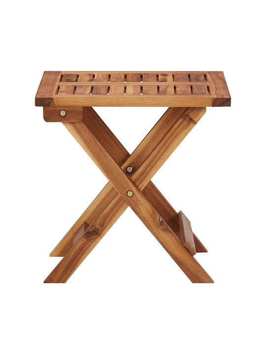 Liegestuhl Hölzernes Braun mit Tisch 2Stück 200x68x30cm.