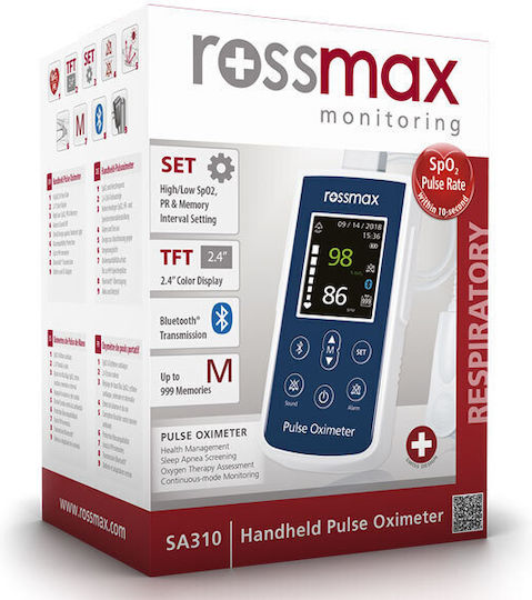 Rossmax Profesional Oximetru de Mână cu Bluetooth Albastru