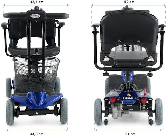 SuperOrtho Αναπηρικό Αμαξίδιο Scooter Μπλε