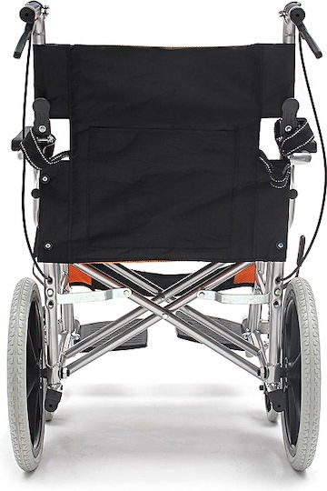 SuperOrtho Transporter Αναπηρικό Αμαξίδιο Πτυσσόμενο Ελαφρού Τύπου με Αναδιπλούμενη Πλάτη 45cm SUPER_GR722 Πράσινο