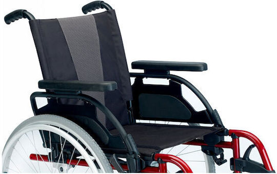 Sunrise Medical Breezy Style Standard 24" Αναπηρικό Αμαξίδιο 24" Απλού Τύπου με Απλή Πλάτη 45.5cm Selenium Grey