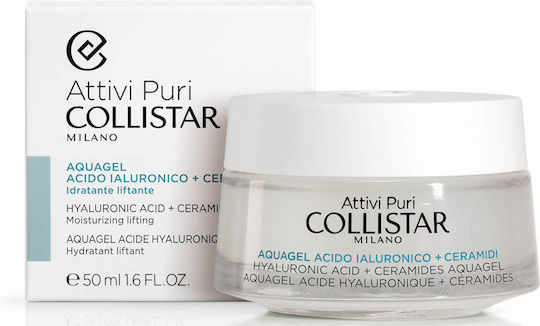 Collistar Attivi Puri Gel-Κρέμα Προσώπου Ημέρας για Ενυδάτωση & Σύσφιξη με Υαλουρονικό Οξύ & Ceramides 50ml