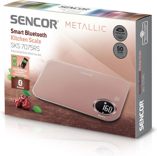 Sencor Ψηφιακή Ζυγαριά Κουζίνας έως 5kg Ροζ