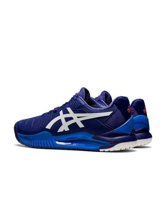 ASICS Gel-Resolution 8 Ανδρικά Παπούτσια Τένις για Όλα τα Γήπεδα Dive Blue / White