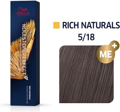 Wella Koleston Perfect Me+ Rich Naturals Haarfarbe 5/18 Open Café Ashy Pearl 60ml