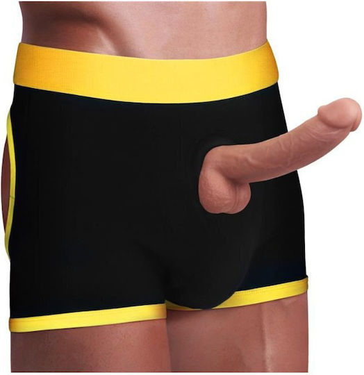 Lovetoy Ingen Horny Strap On Shorts Бельо в Черен цвят