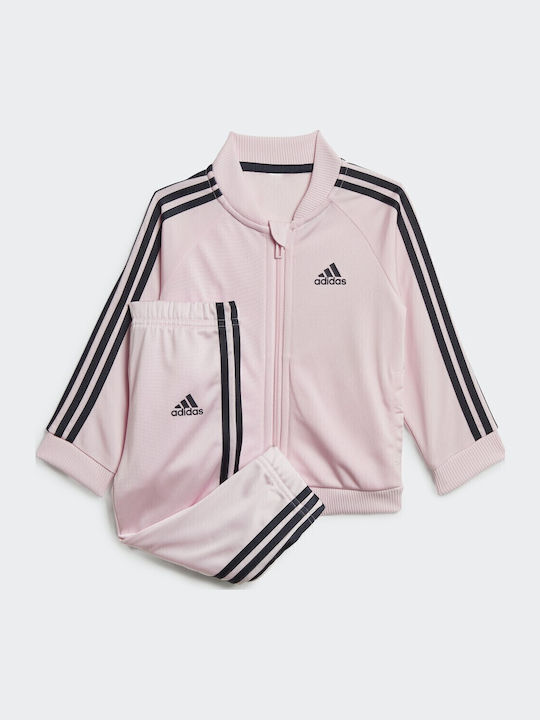 Παιδικό Σετ Φόρμας Ροζ 2τμχ 3-Stripes Tricot