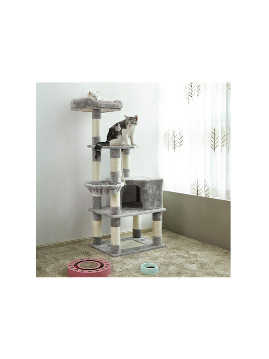 Feandrea Scratching Post Cat Trees Gray 5 levels 55x40x138cm