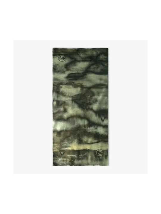 Buff Thermonet Neckwarmer Fust Camouflage Αθλητικό Περιλαίμιο Πράσινο