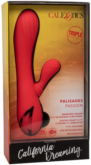 Calexotics Palisades Passion Vibrator Rabbit 11.5cm Red